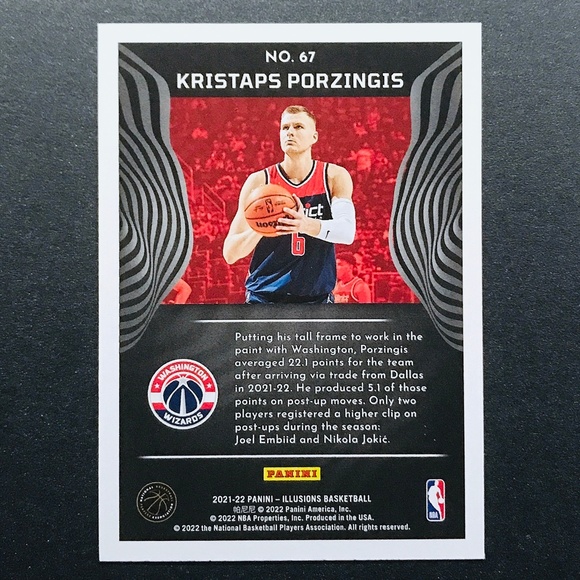 Kristaps Porzingis - 2021-22 Panini Illusions #67 - Picture 2 of 2